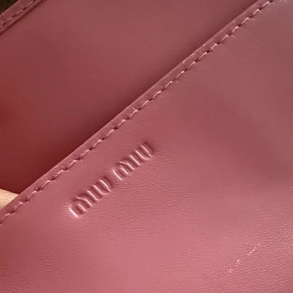 Miu Miu Light Pink Leather Wallet - Picture 3 of 5